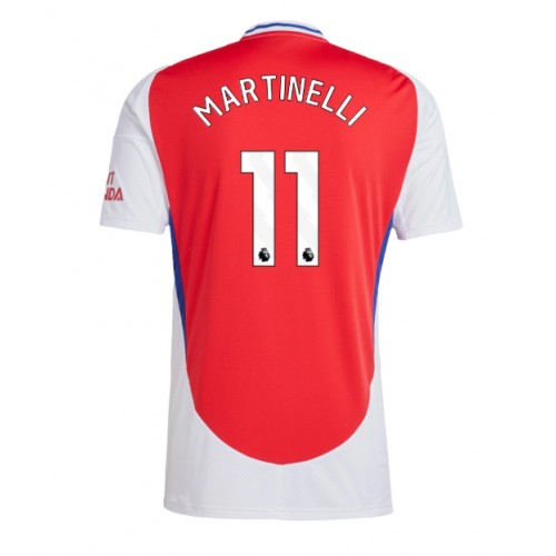 Moški Nogometni dresi Arsenal Gabriel Martinelli #11 Domači 2024-25 Kratek Rokav